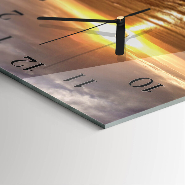 Reloj de vidrio Atardecer