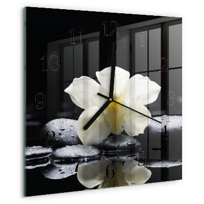 Reloj de vidrio Piedras de orquídeas