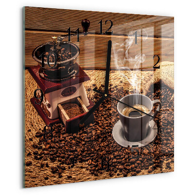 Reloj de vidrio Granos de café