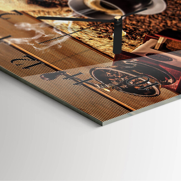 Reloj de vidrio Granos de café
