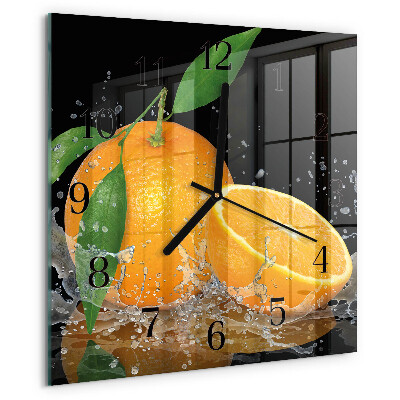 Reloj de vidrio Naranjas