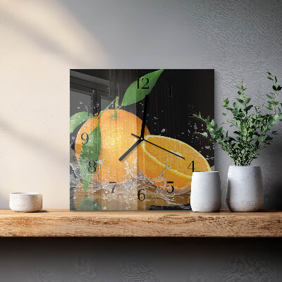 Reloj de vidrio Naranjas