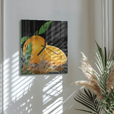 Reloj de vidrio Naranjas