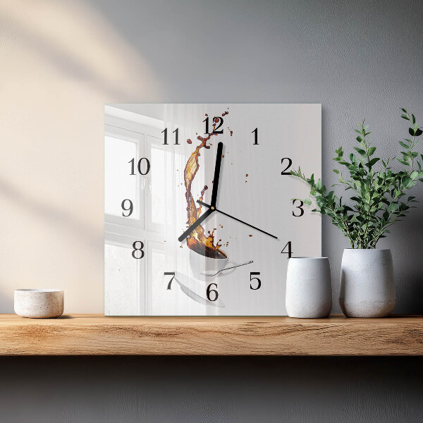 Reloj de vidrio Café