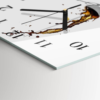Reloj de vidrio Café