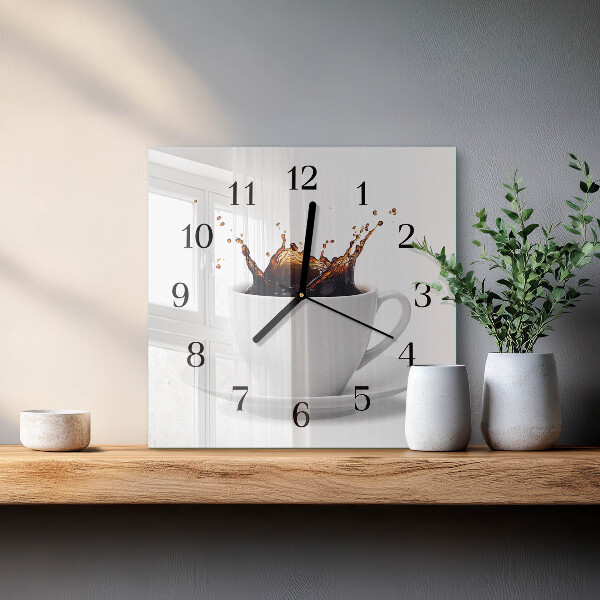 Reloj de vidrio Café
