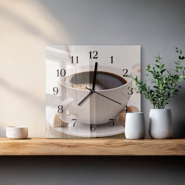 Reloj de vidrio Café