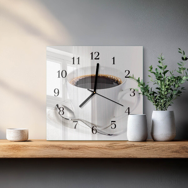 Reloj de vidrio Café