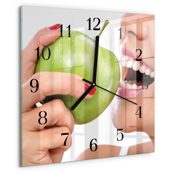 Reloj de vidrio Manzana