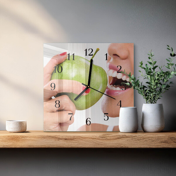 Reloj de vidrio Manzana