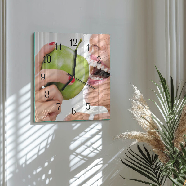 Reloj de vidrio Manzana