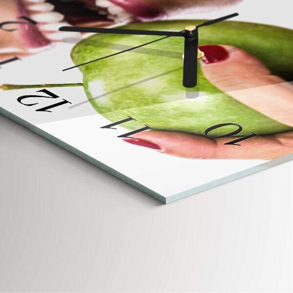 Reloj de vidrio Manzana
