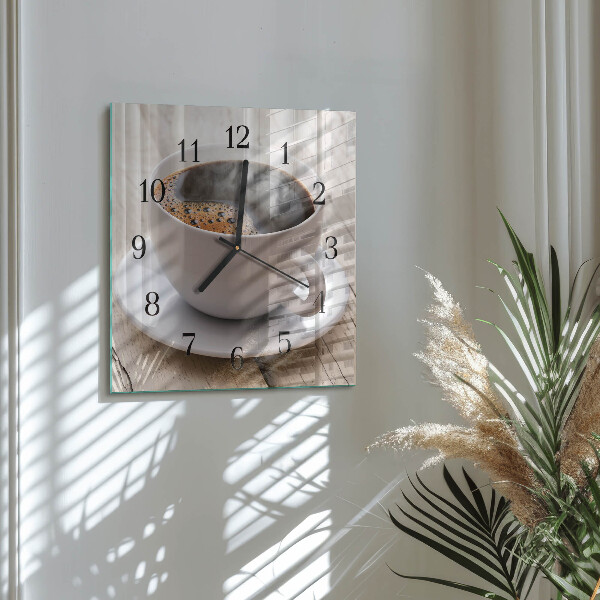 Reloj de vidrio Café