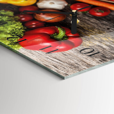 Reloj de vidrio Verduras