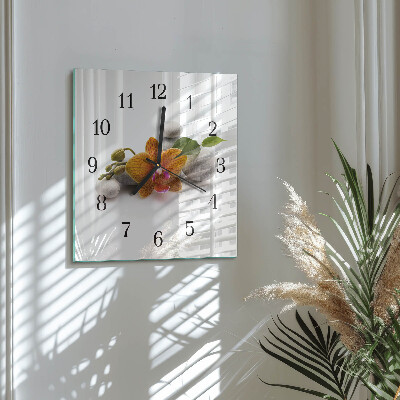 Reloj de vidrio Orquídea