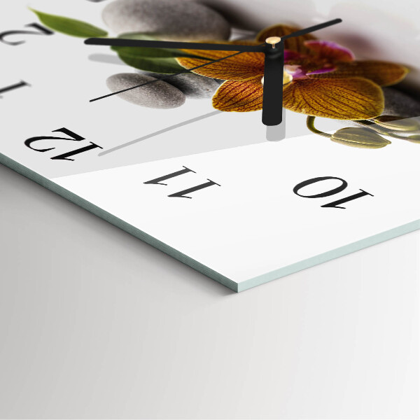 Reloj de vidrio Orquídea