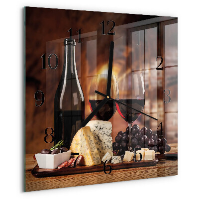 Reloj de vidrio Vino