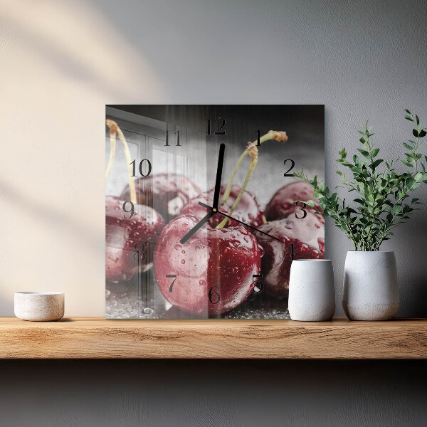 Reloj de vidrio Cereza
