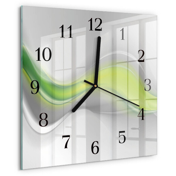Reloj de vidrio Ondas de color