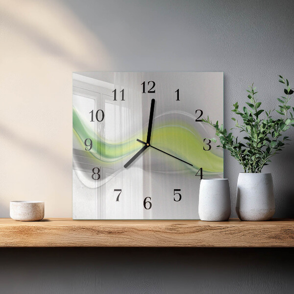 Reloj de vidrio Ondas de color