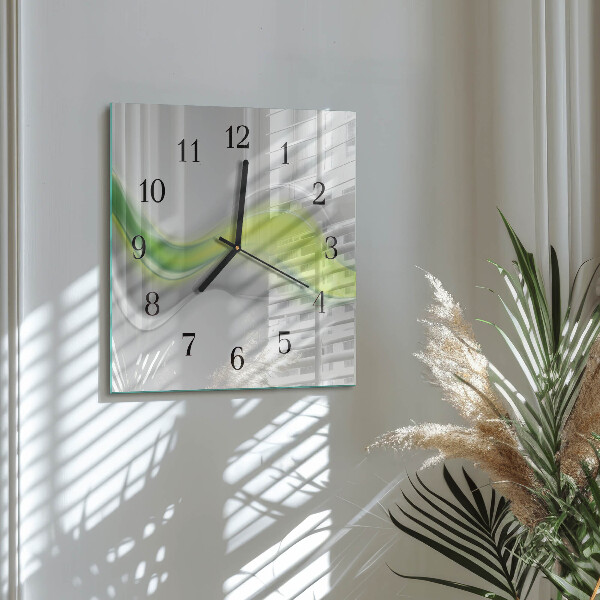 Reloj de vidrio Ondas de color