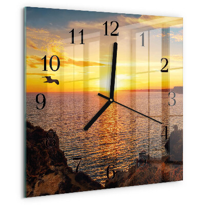 Reloj de vidrio Atardecer
