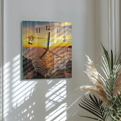 Reloj de vidrio Atardecer