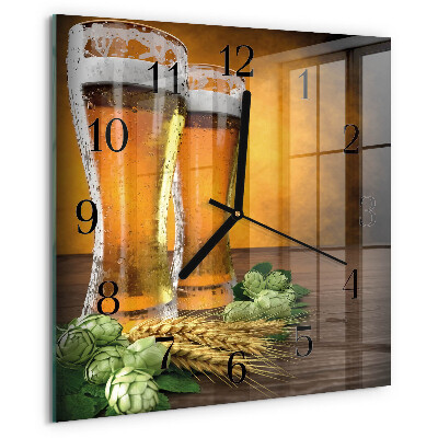 Reloj de vidrio Vasos de cerveza