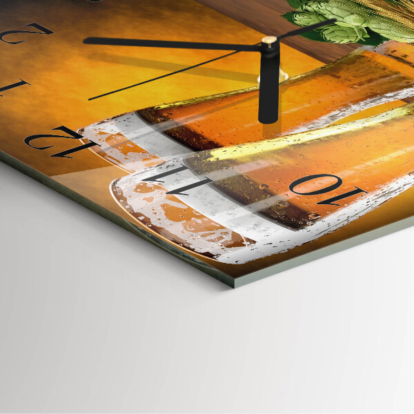Reloj de vidrio Vasos de cerveza