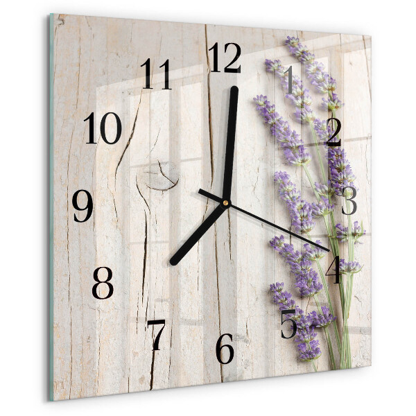 Reloj de vidrio Lavanda