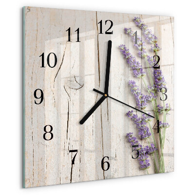 Reloj de vidrio Lavanda