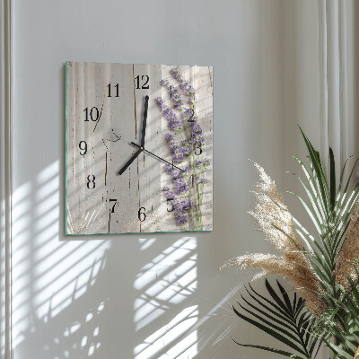 Reloj de vidrio Lavanda