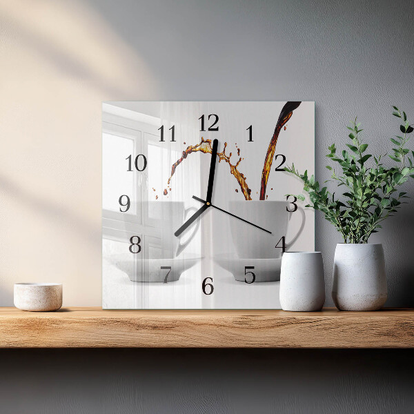 Reloj de vidrio Tazas de café