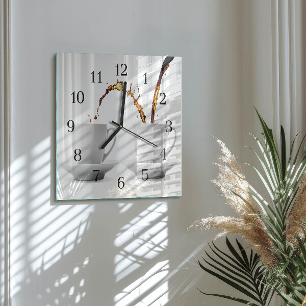 Reloj de vidrio Tazas de café