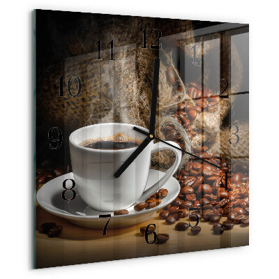 Reloj de vidrio Café