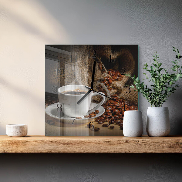 Reloj de vidrio Café