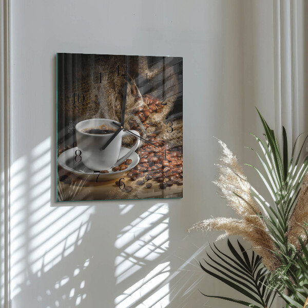 Reloj de vidrio Café