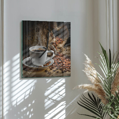 Reloj de vidrio Café