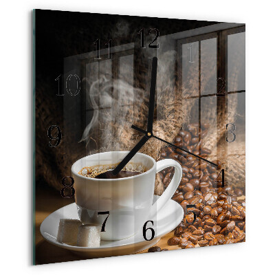 Reloj de vidrio Café