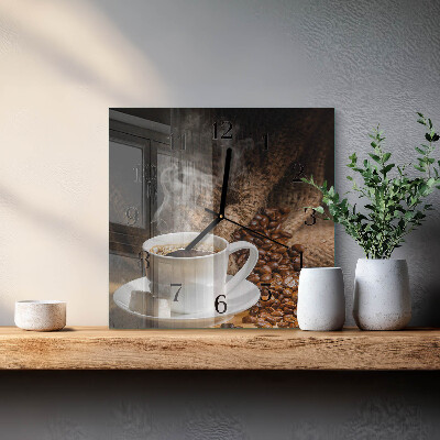 Reloj de vidrio Café