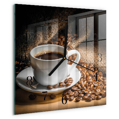 Reloj de vidrio Café