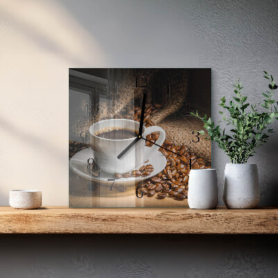 Reloj de vidrio Café