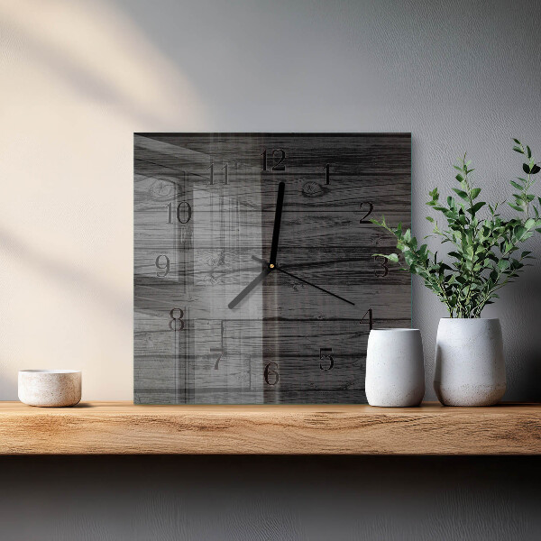 Reloj de vidrio Madera