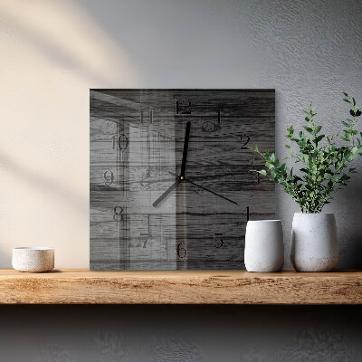 Reloj de vidrio Madera