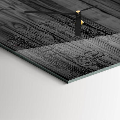 Reloj de vidrio Madera