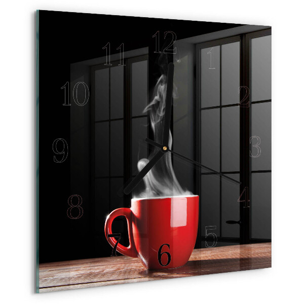 Reloj de vidrio Taza de café