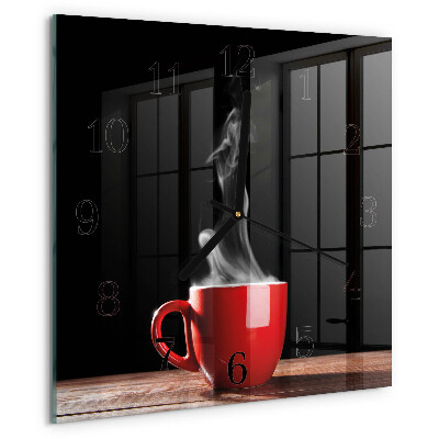 Reloj de vidrio Taza de café