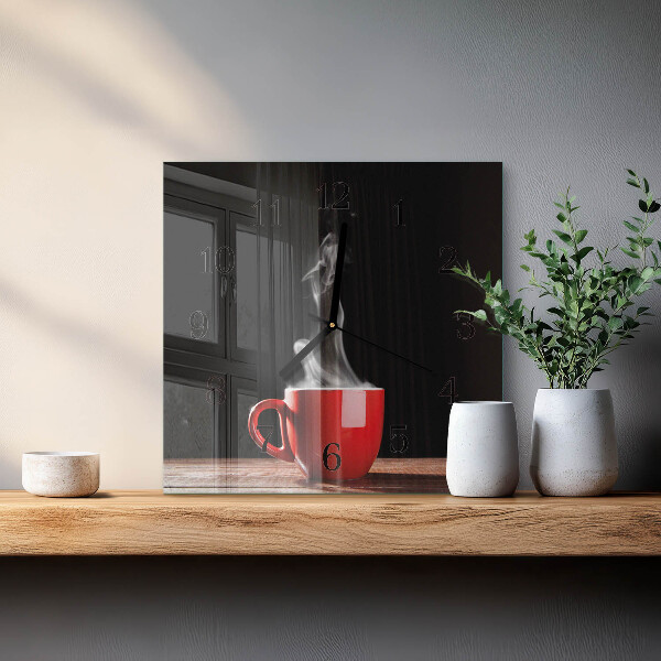 Reloj de vidrio Taza de café