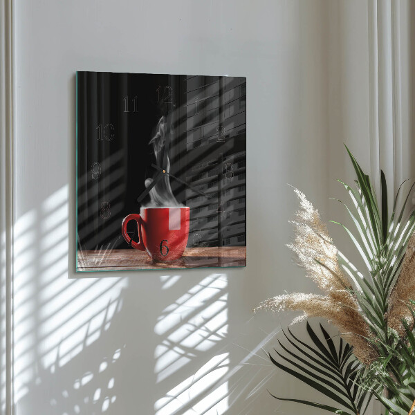 Reloj de vidrio Taza de café