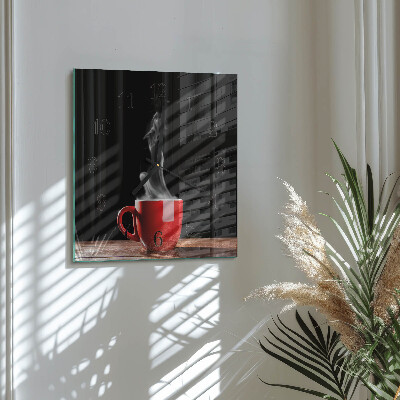 Reloj de vidrio Taza de café